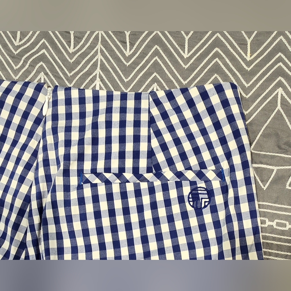 Tory Burch Sport Gingham Golf Skirt Size Medium - Picture 6 of 9